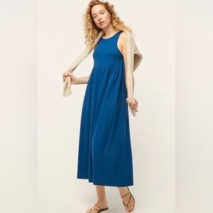 J. Crew Cutaway Tank Cotton Maxi